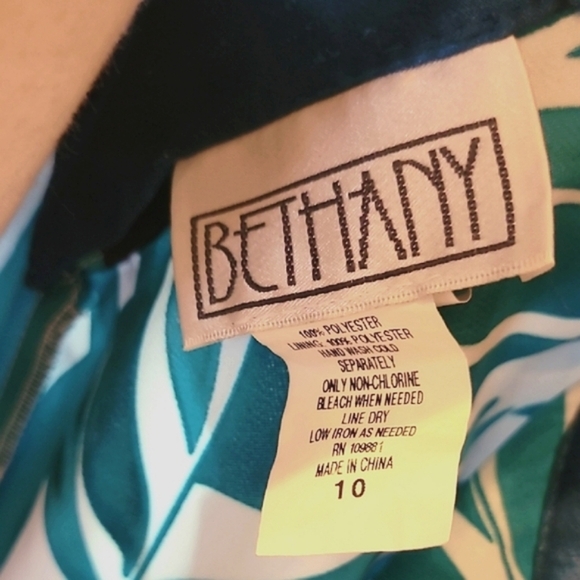 Bethany Mota White and Blue Halter Sheath Dress - Picture 5 of 5